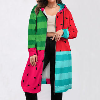 Melon Mosaic Long Hoodie