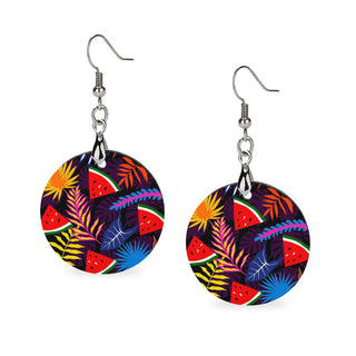 Melon Breeze Wooden Earrings