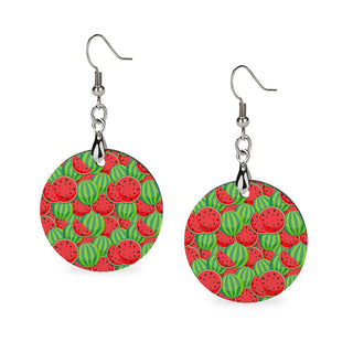 Melon Magic Wooden Earrings