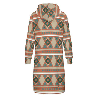 zip-up long hoodie for women