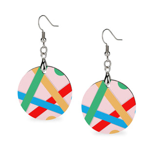 Harmonic Hues Wooden Earrings