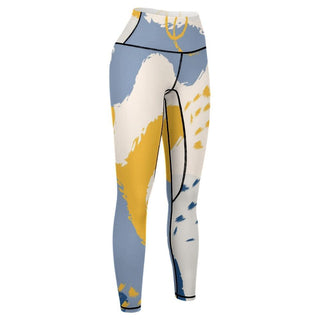 Abstract Horizon Yoga Pants