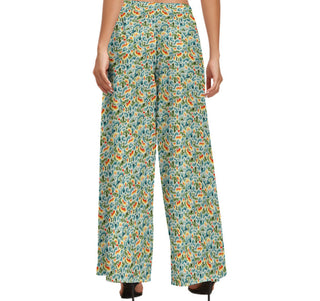 Emerald Elegance Wide Leg Pants