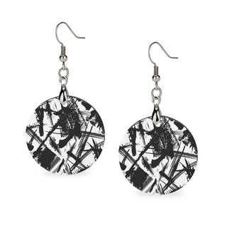 Graffiti Wooden Earrings