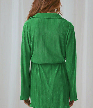 Pleated Mini Dresses