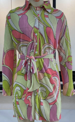 Pleated Mini Dresses