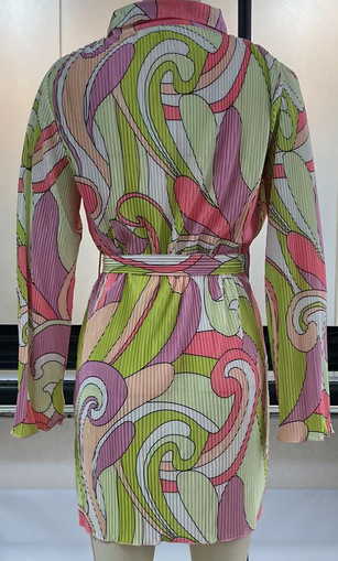 Pleated Mini Dresses