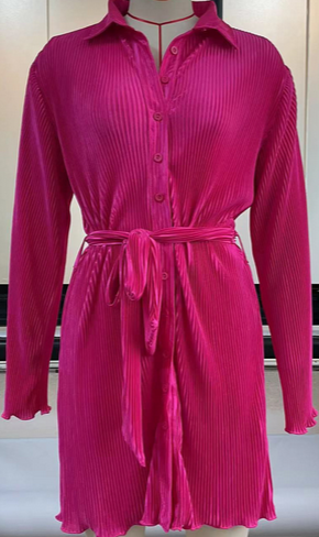 Pleated Mini Dresses