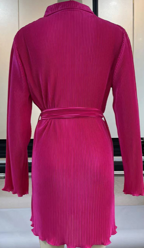 Pleated Mini Dresses