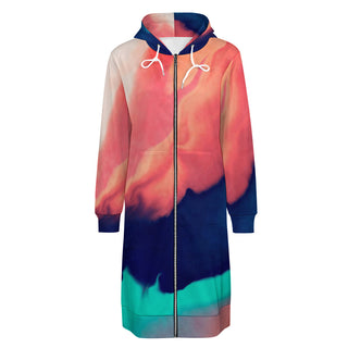 Long Zip Hoodie For Women