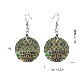 Nubian Nomad Wooden Earrings