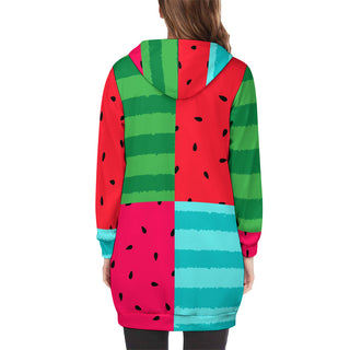Melon Mosaic Long Hoodie
