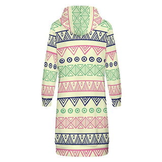African Odyssey Zip-up Long Hoodie For Women