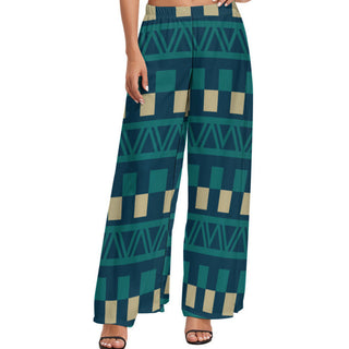 Geometric Triumph Wide Leg Pants