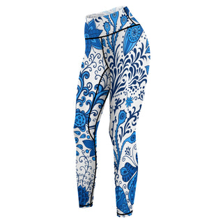 Geometric Garden Yoga Pants