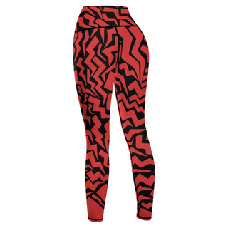Crimson Thunder Yoga Pants