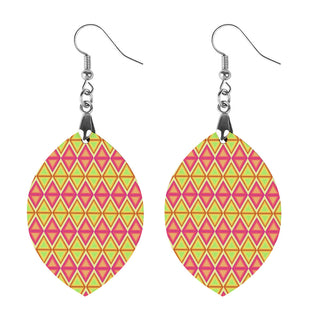 Kaleidoscope Wooden Earrings