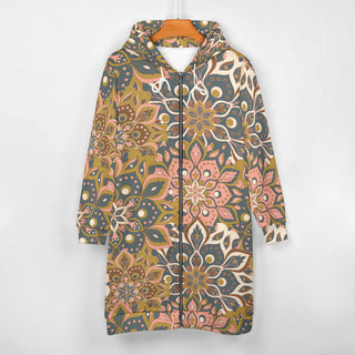 Floral Geometrics women's hoodie