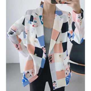 Boho Chic Patchwork Blazer