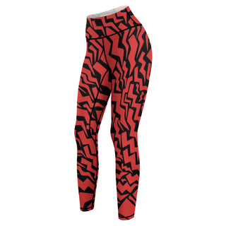 Crimson Thunder Yoga Pants