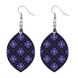 Geometric Dreamscape Wooden Earrings