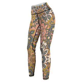 Floral Geometrics Yoga Pants