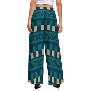 Geometric Triumph Wide Leg Pants