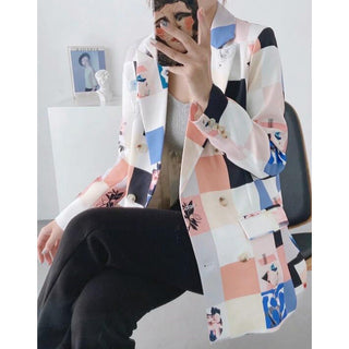Boho Chic Patchwork Blazer