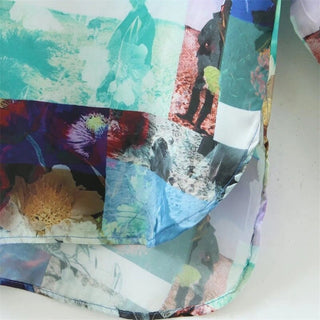 Ocean Mirage Satin Blouse