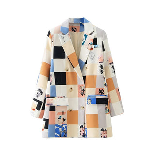 Boho Chic Patchwork Blazer