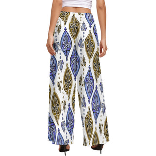 Geometric Chic Wide Leg Pants
