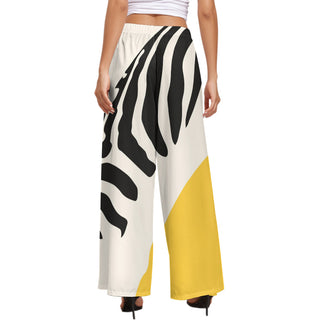 Colourful Zebra Wide Leg Pants