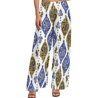 Geometric Chic Wide Leg Pants