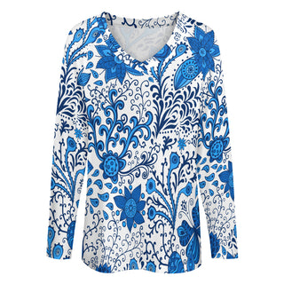 Geometric Garden Loose Top