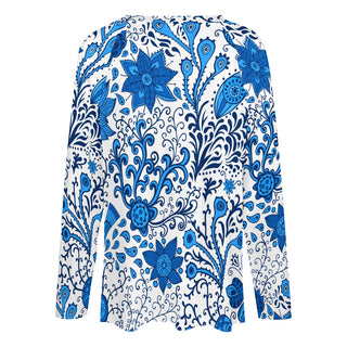 Geometric Garden Loose Top