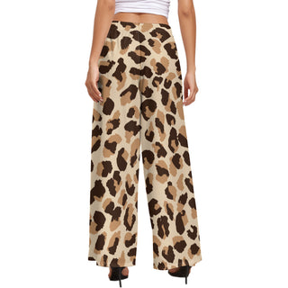 Leopard Print Wide Leg Pants