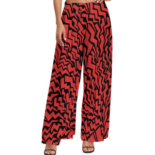 Crimson Thunder Wide Leg Pants