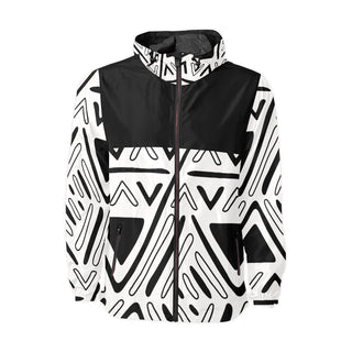 black and white windbreaker | Zulu Zebra Windbreaker