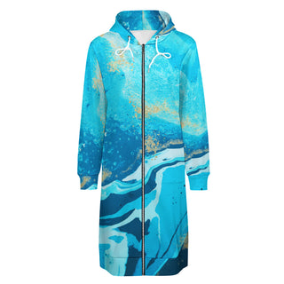 Colour Storm Blue Hoodie for womens