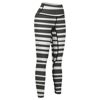 black and white yoga pants