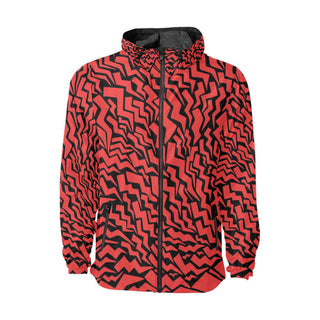Crimson Thunder Windbreaker jacket for men and women