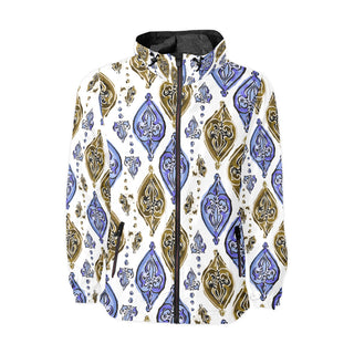 Geometric Chic women's and men's Windbreaker jacket