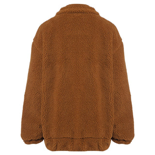 dark brown wool jacket for women