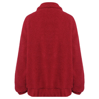 red wool jacket womens 