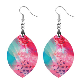 Colour Fusion Wooden Earrings