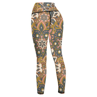 Floral Geometrics Yoga Pants